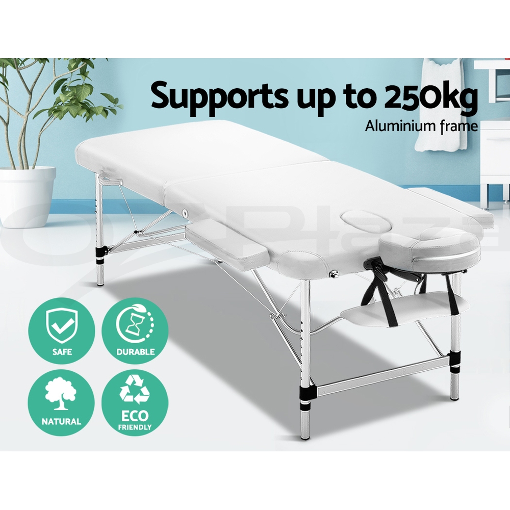 Zenses Massage Table Portable Aluminium Massage Bed Beauty Chair Therapy Folding - Picture 48 of 207