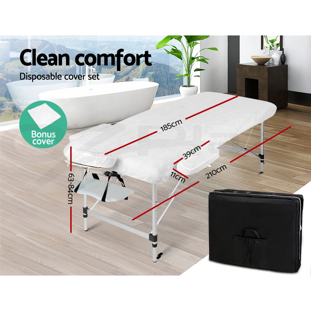 Zenses Massage Table Portable Aluminium Massage Bed Beauty Chair Therapy Folding - Picture 54 of 207