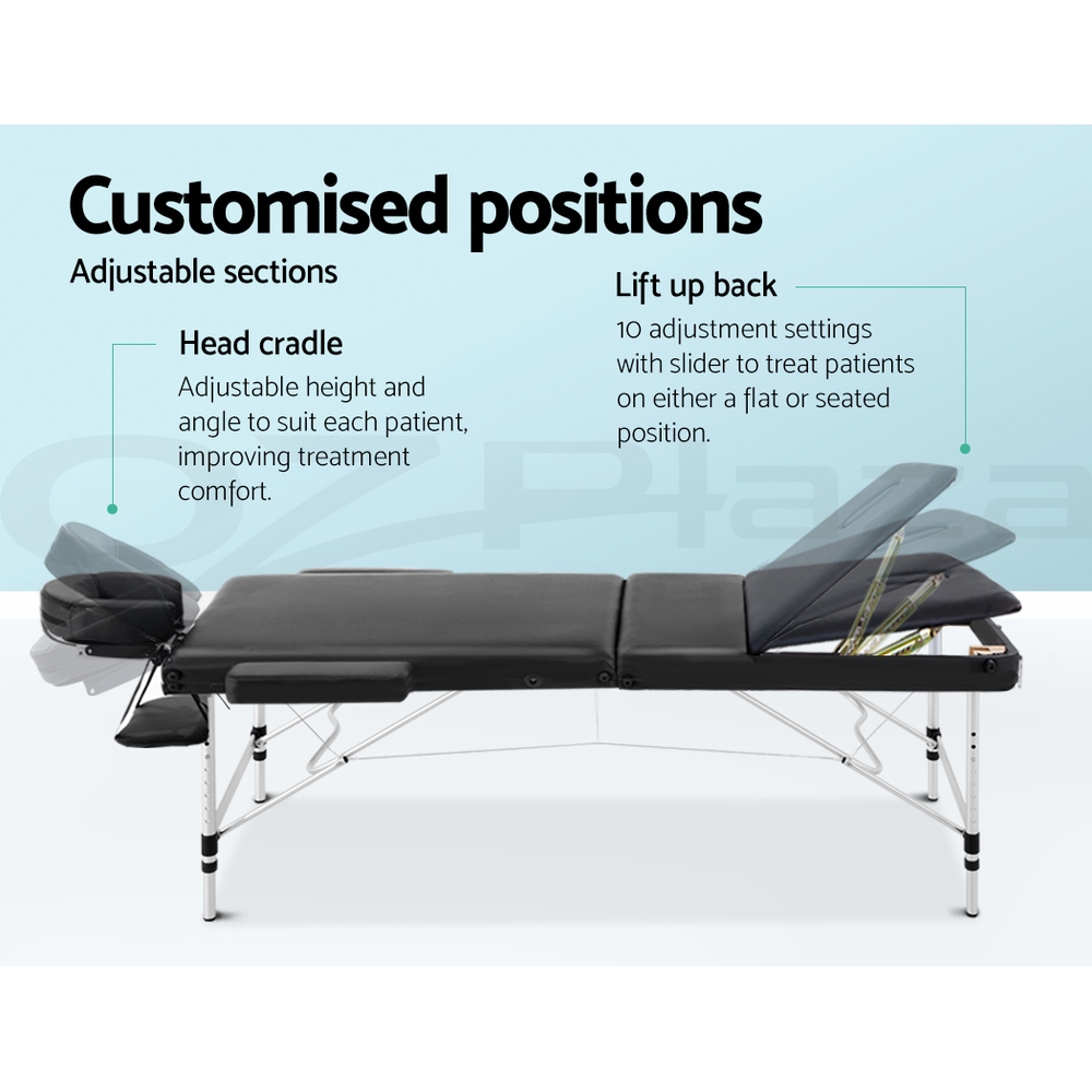 Zenses Massage Table Portable Aluminium Massage Bed Beauty Chair Therapy Folding - Picture 99 of 207