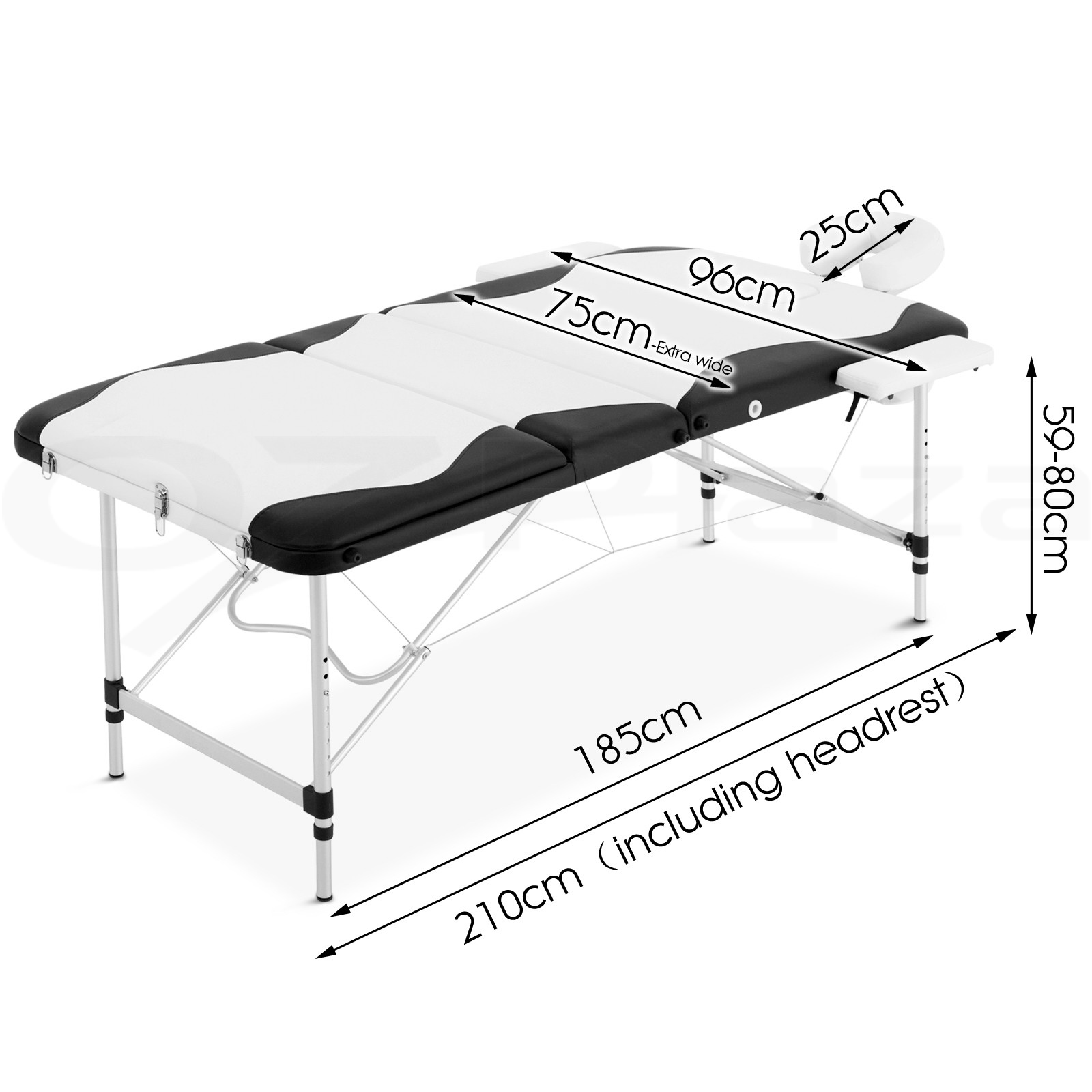 Zenses Massage Table Portable Aluminium Massage Bed Beauty Chair Therapy Folding - Picture 147 of 207