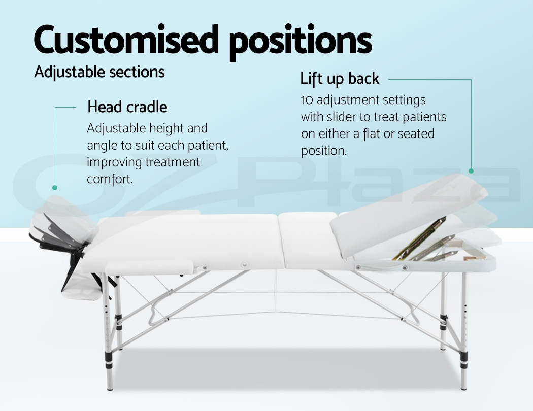 Zenses Massage Table Portable Aluminium Massage Bed Beauty Chair Therapy Folding - Picture 110 of 207