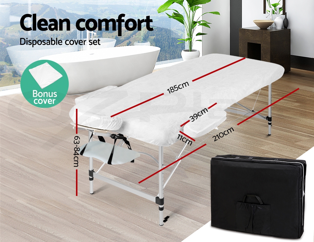Zenses Massage Table Portable Aluminium Massage Bed Beauty Chair Therapy Folding - Picture 113 of 207