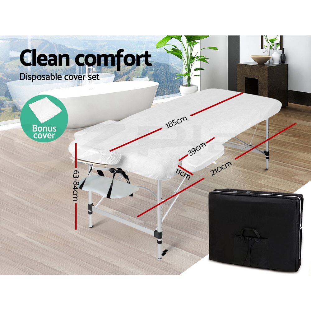 Zenses Massage Table Portable Aluminium Massage Bed Beauty Chair Therapy Folding - Picture 190 of 207