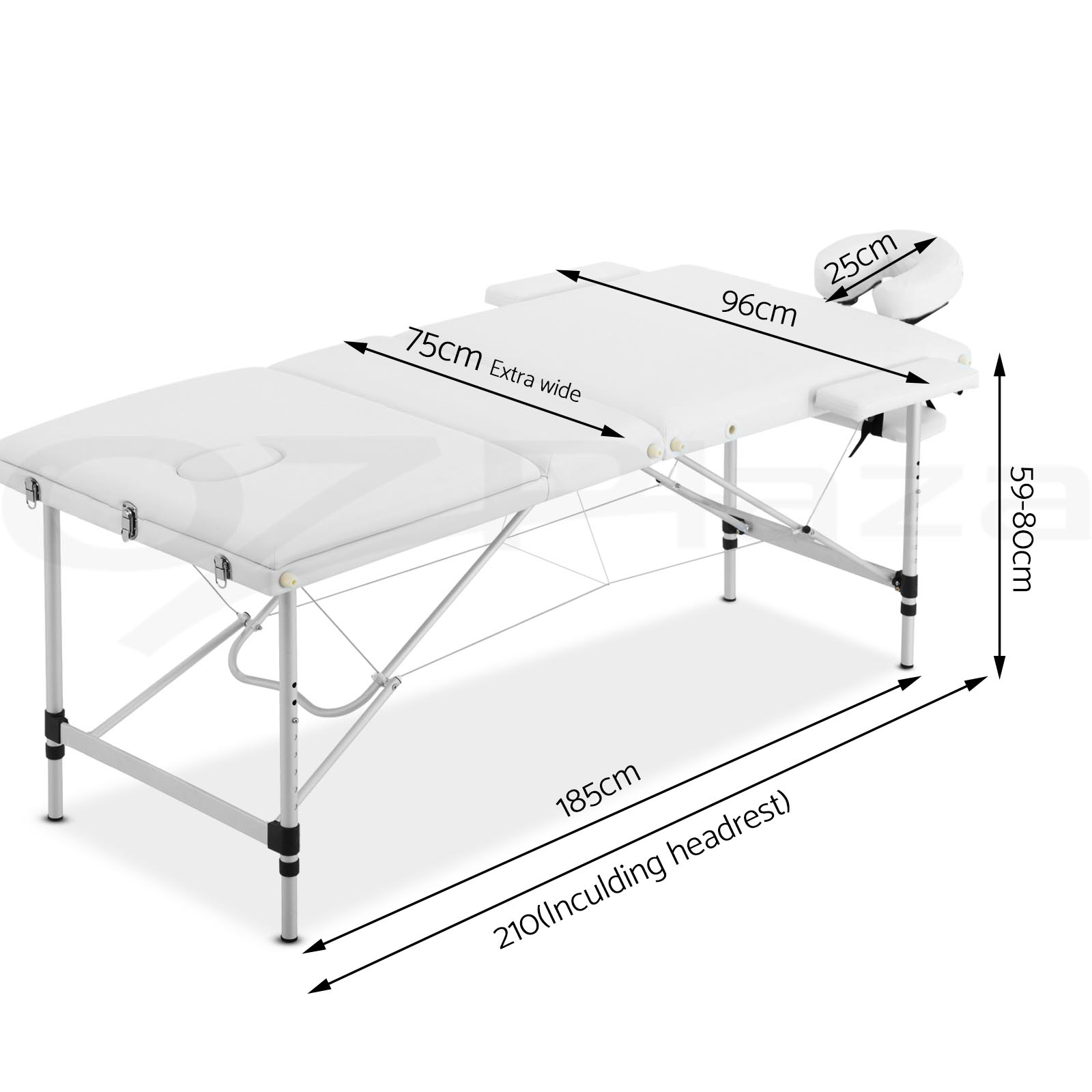 Zenses Massage Table Portable Aluminium Massage Bed Beauty Chair Therapy Folding - Picture 169 of 207
