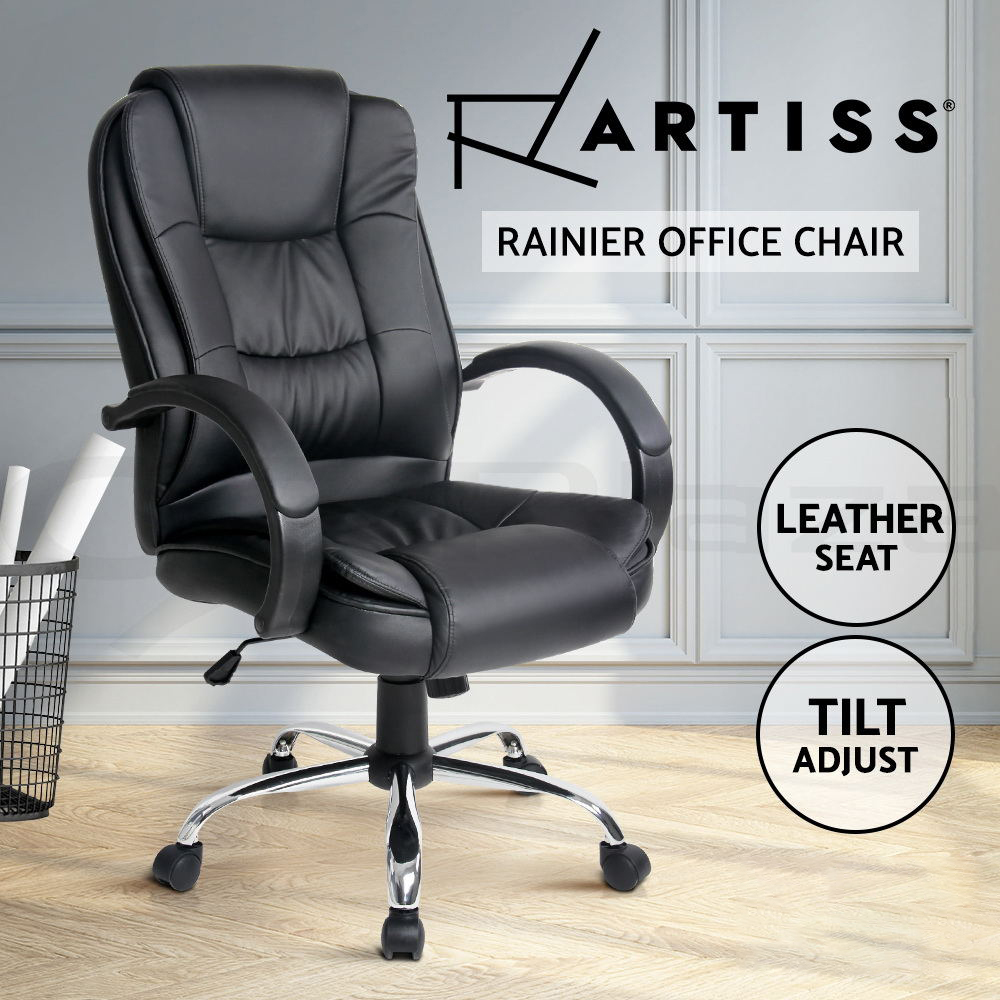 Artiss Office Chair Computer Executive Chairs PU Leather Work Seat