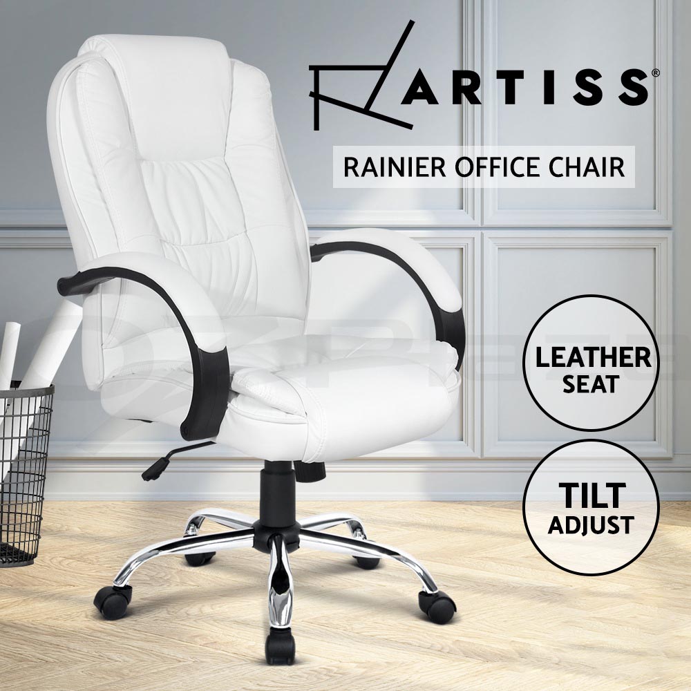 Artiss Office Chair Computer Executive Chairs PU Leather Work Seat