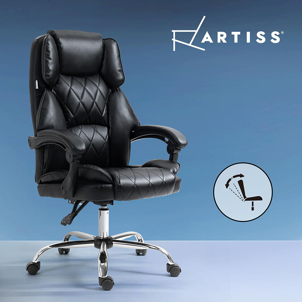 Artiss Executive Office Chair Computer Desk Gaming Chairs Footrest Recline - Picture 9 of 36