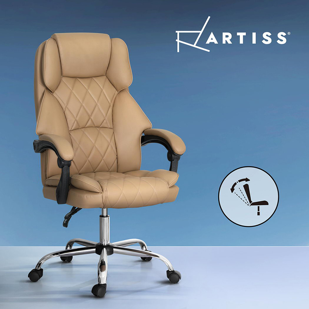 Artiss Executive Office Chair Computer Desk Gaming Chairs Footrest Recline - Picture 11 of 36