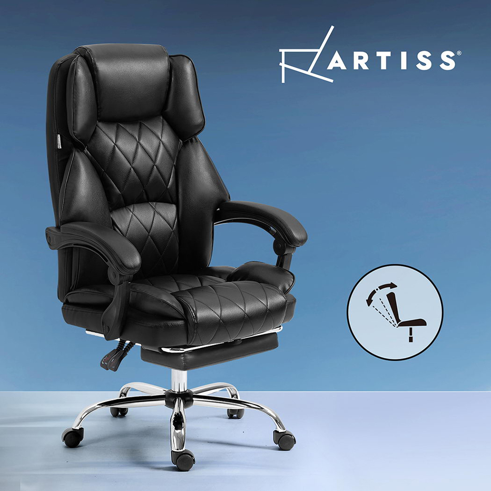 Artiss Executive Office Chair Computer Desk Gaming Chairs Footrest Recline - Picture 21 of 36
