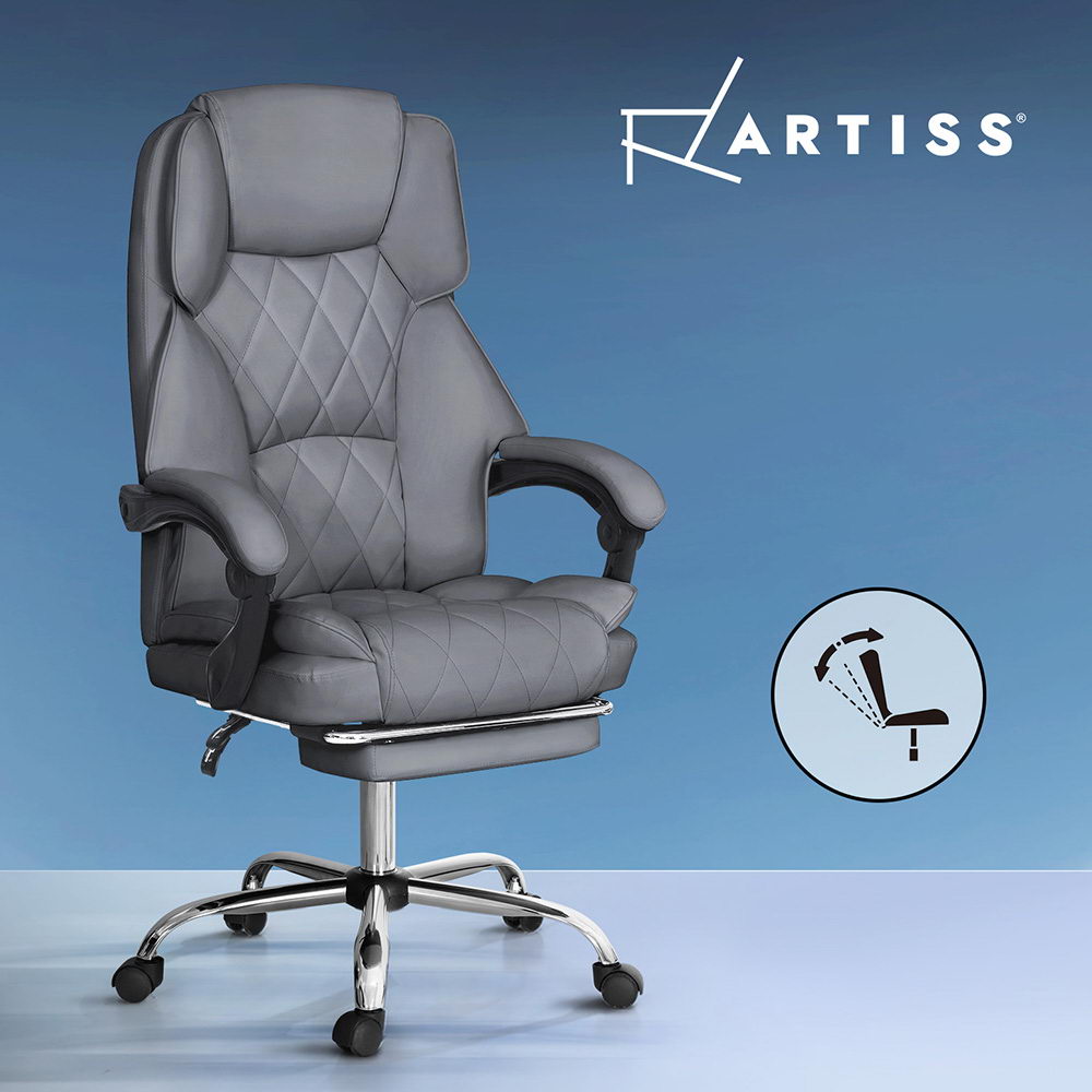Artiss Executive Office Chair Computer Desk Gaming Chairs Footrest Recline - Picture 25 of 36