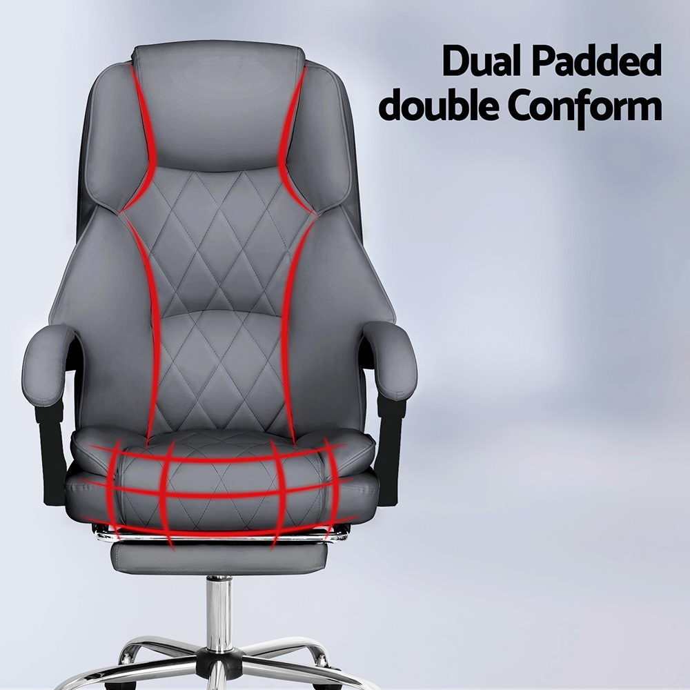 Artiss Executive Office Chair Computer Desk Gaming Chairs Footrest Recline - Picture 29 of 36