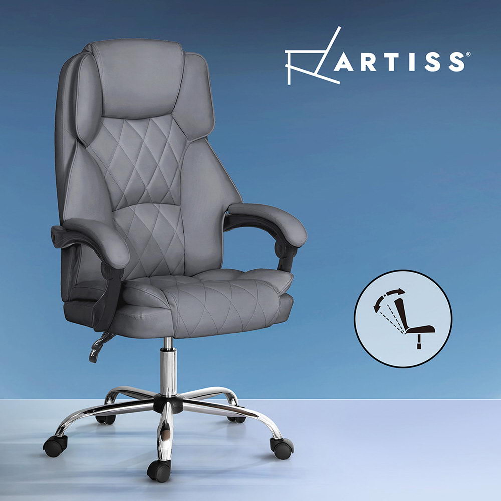 Artiss Executive Office Chair Computer Desk Gaming Chairs Footrest Recline - Picture 13 of 36