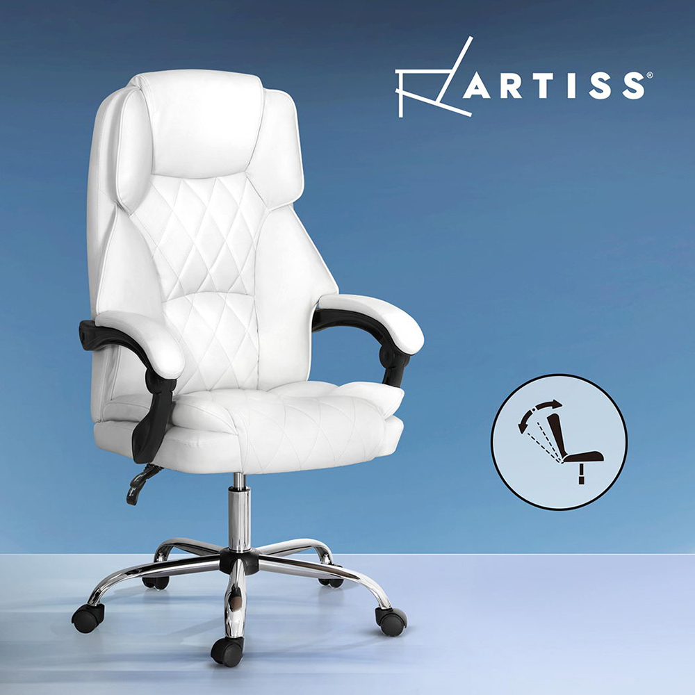 Artiss Executive Office Chair Computer Desk Gaming Chairs Footrest Recline - Picture 35 of 36