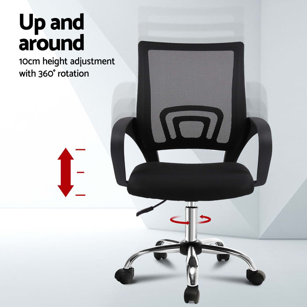 Artiss Gaming Office Chair Computer Mesh Office Chairs Executive Black Grey - Picture 13 of 32