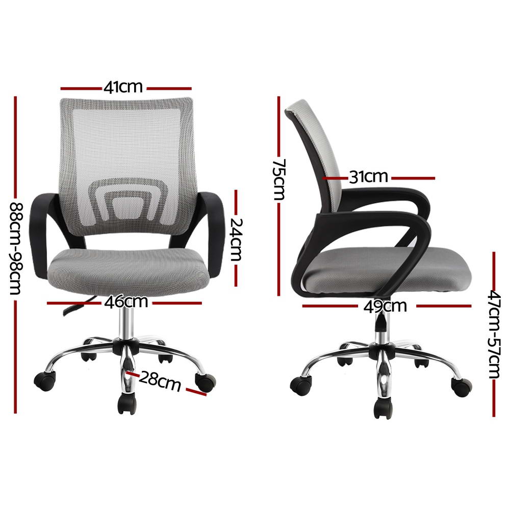 Artiss Gaming Office Chair Computer Mesh Office Chairs Executive Black Grey - Picture 19 of 32