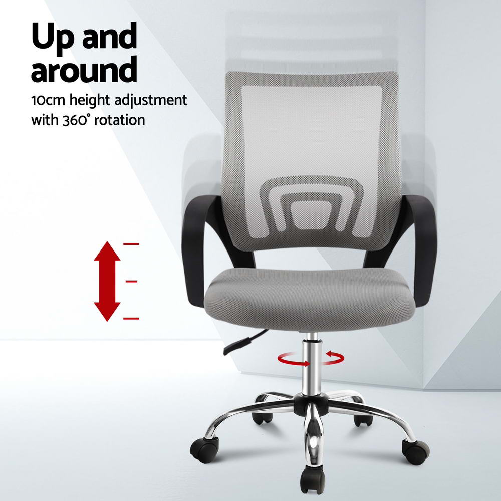 Artiss Gaming Office Chair Computer Mesh Office Chairs Executive Black Grey - Picture 21 of 32