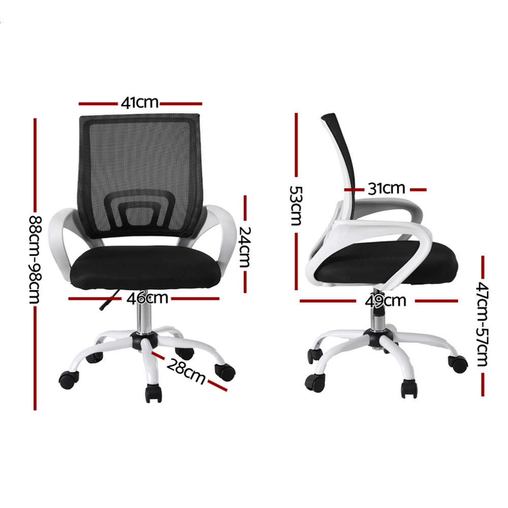 Artiss Gaming Office Chair Computer Mesh Office Chairs Executive Black Grey - Picture 27 of 32