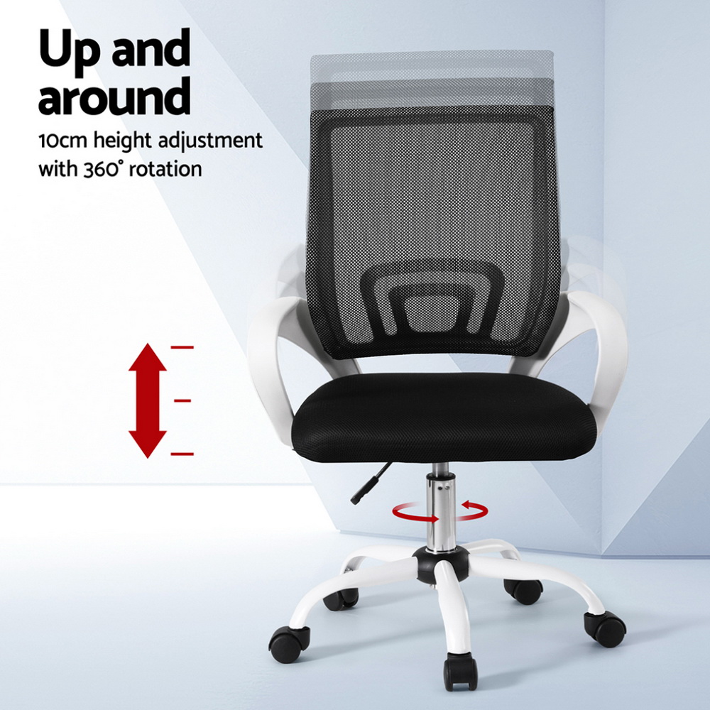 Artiss Gaming Office Chair Computer Mesh Office Chairs Executive Black Grey - Picture 29 of 32