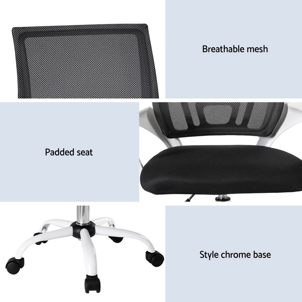 Artiss Gaming Office Chair Computer Mesh Office Chairs Executive Black Grey - Picture 31 of 32