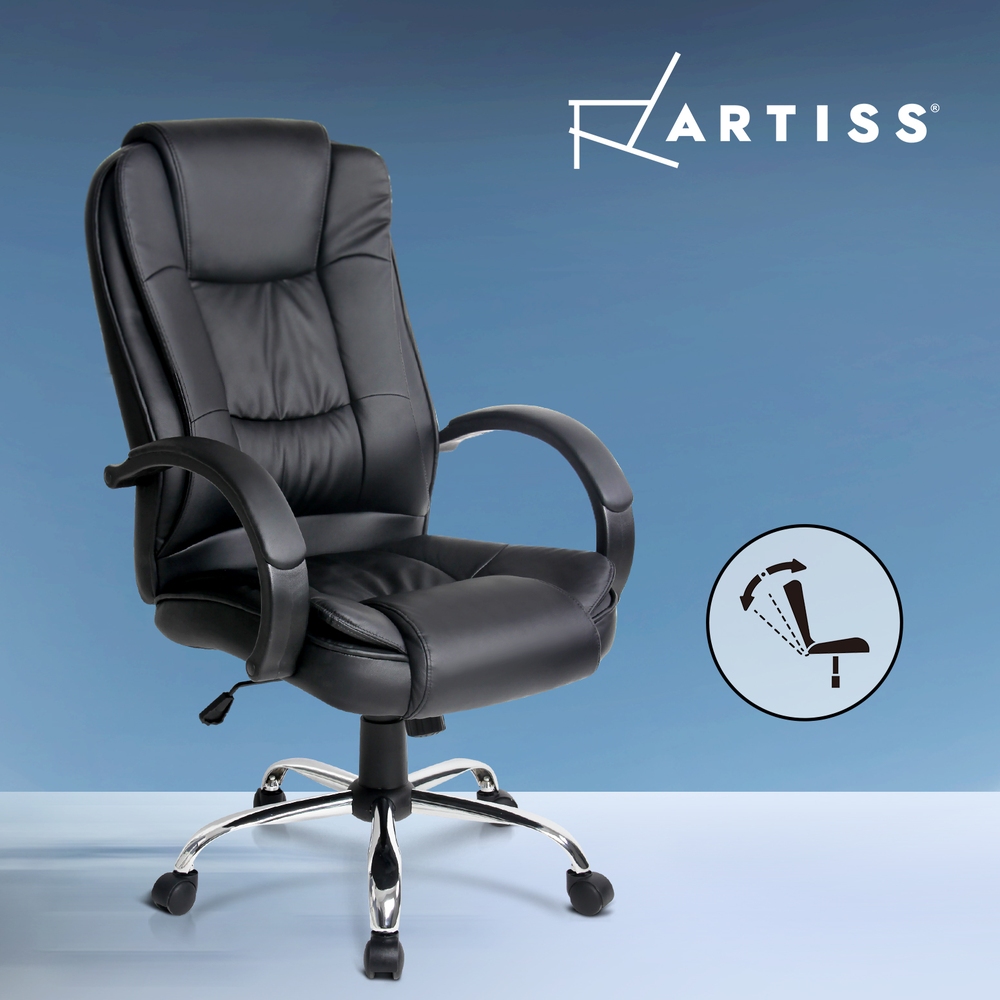 Artiss Executive Office Chair Computer Gaming Chairs PU Leather Tilt - Picture 11 of 14