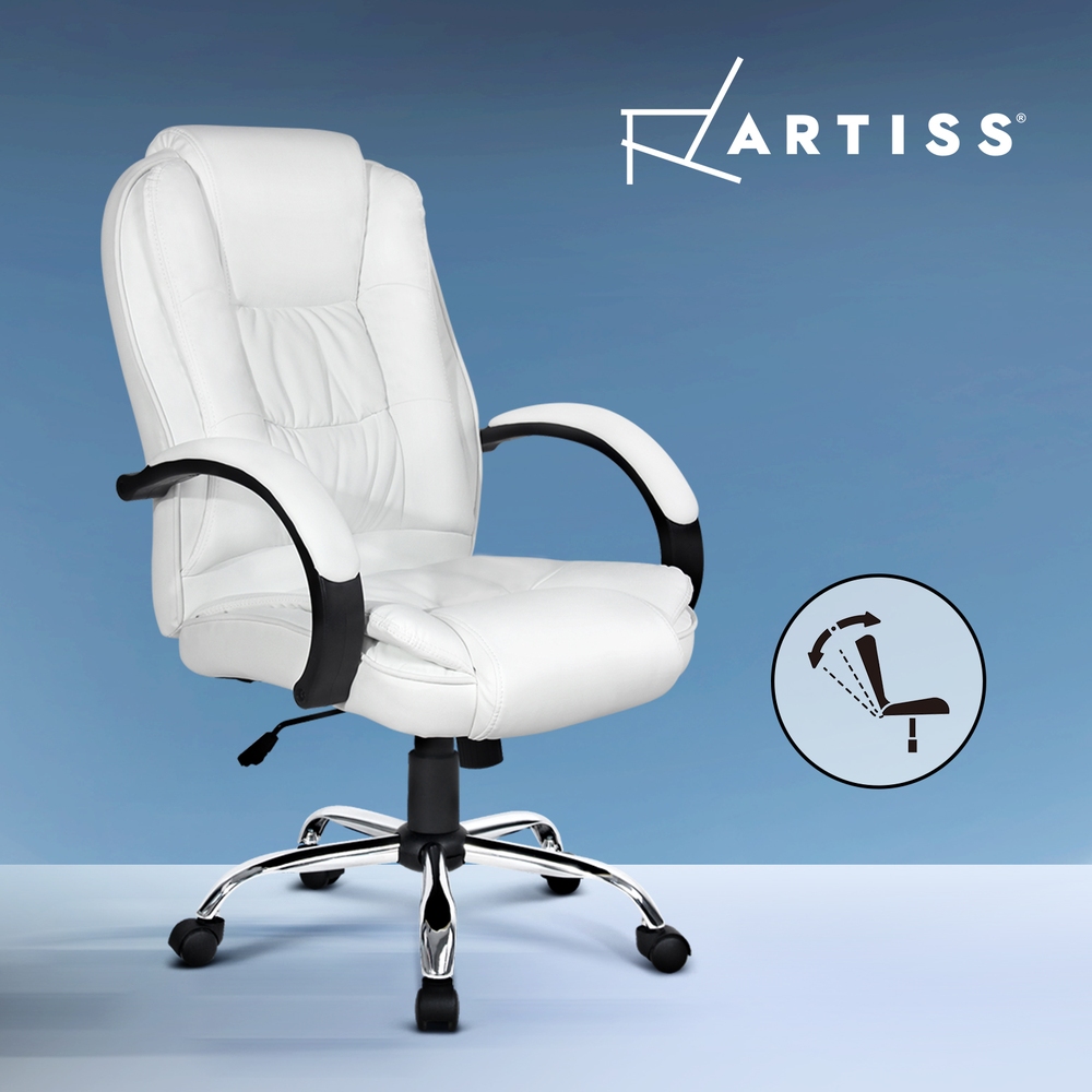 Artiss Executive Office Chair Computer Gaming Chairs PU Leather Tilt - Picture 13 of 14