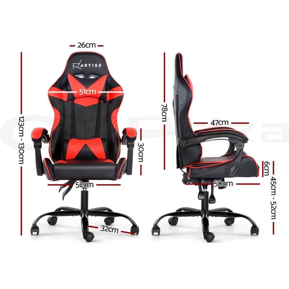 Artiss Gaming Chair Office Chairs Executive Computer Footrest Racing Recliner - Picture 30 of 37