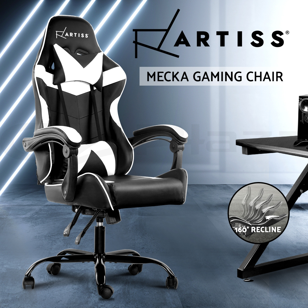 Artiss Gaming Chair Office Chairs Executive Computer Footrest Racing Recliner - Picture 33 of 37