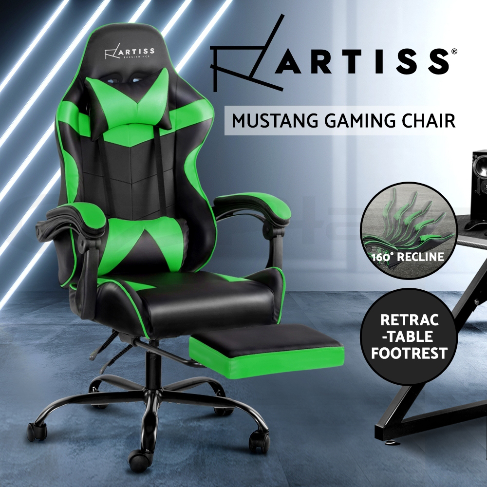 Artiss Gaming Chair Office Chairs Executive Computer Footrest Racing Recliner - Picture 14 of 37