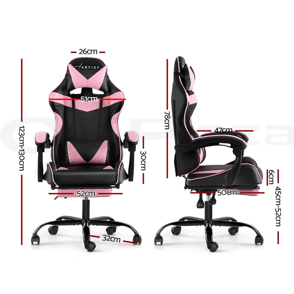 Artiss Gaming Chair Office Chairs Executive Computer Footrest Racing Recliner - Picture 27 of 37