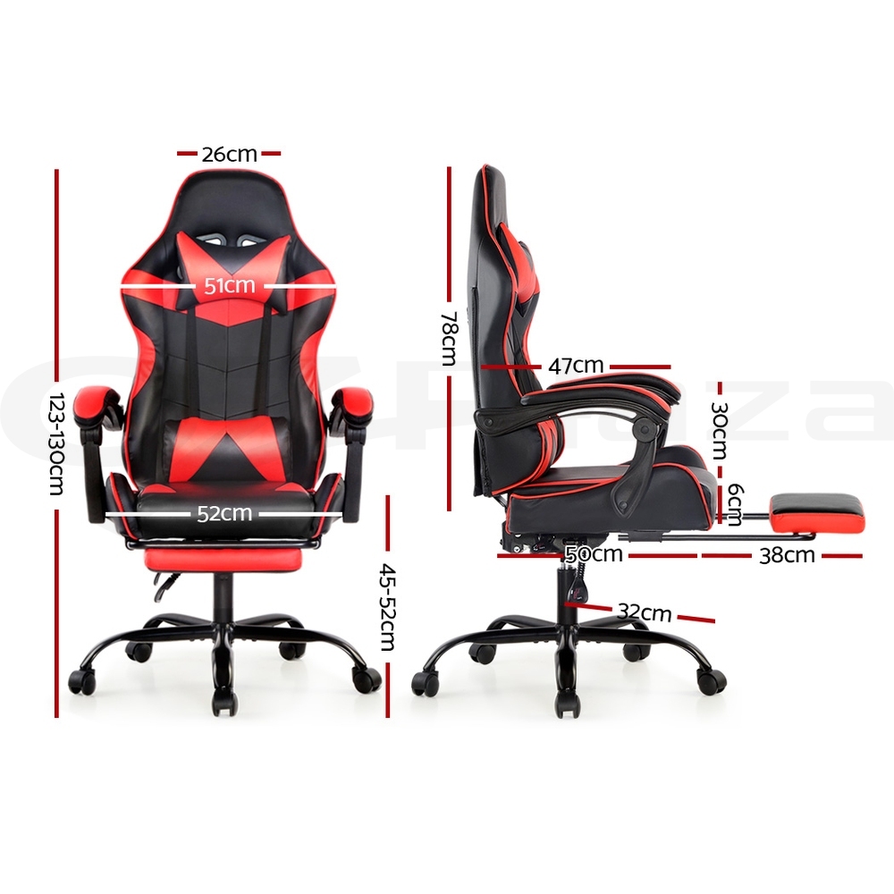 Artiss Gaming Chair Office Chairs Executive Computer Footrest Racing Recliner - Picture 32 of 37