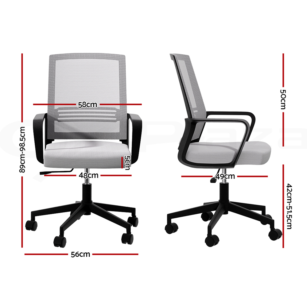 Artiss Office Chair Mesh Computer Chairs Study Work Gaming Desk Chairs Black - Picture 33 of 38