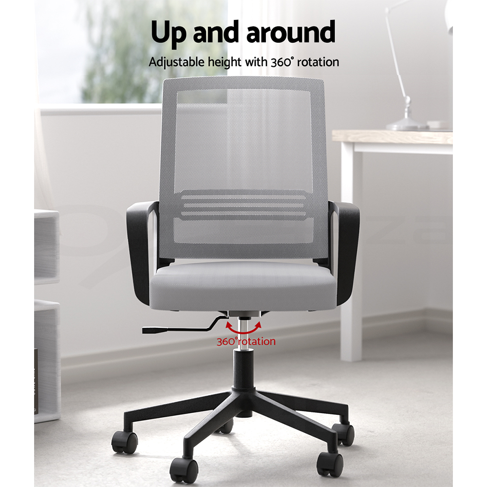 Artiss Office Chair Mesh Computer Chairs Study Work Gaming Desk Chairs Black - Picture 35 of 38