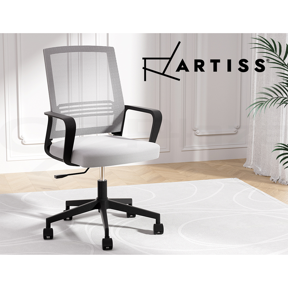 Artiss Office Chair Mesh Computer Chairs Study Work Gaming Desk Chairs Black - Picture 38 of 38
