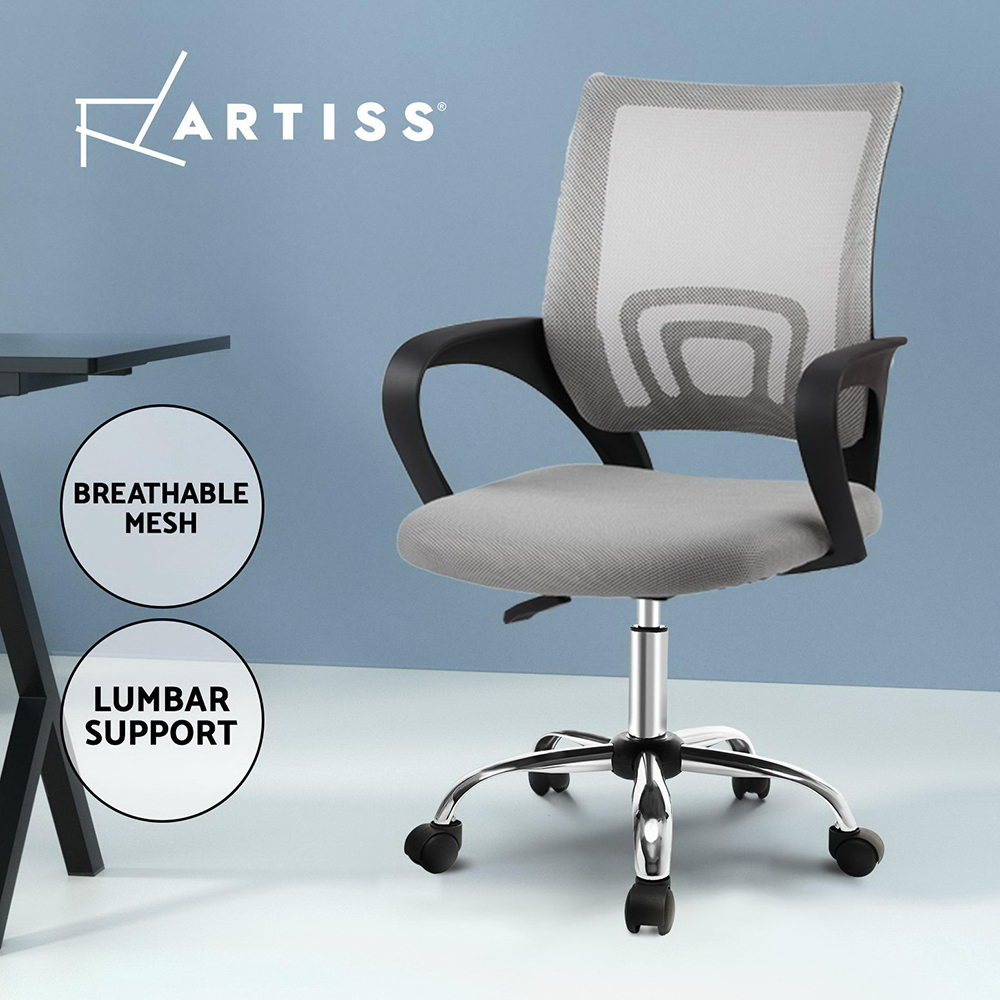 Artiss Office Chair Mesh Computer Chairs Study Work Gaming Desk Chairs Black - Picture 14 of 38