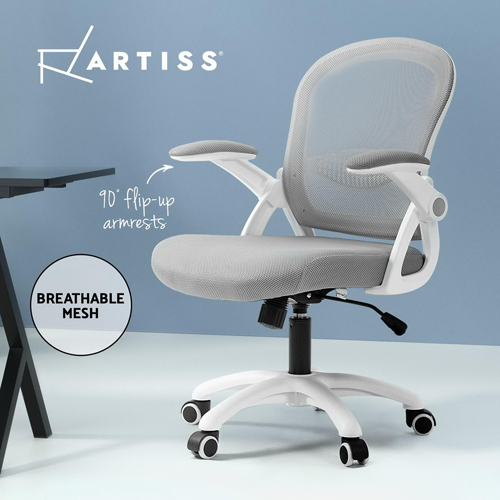 Artiss Office Chair Mesh Computer Chairs Study Work Gaming Desk Chairs Black - Picture 22 of 38