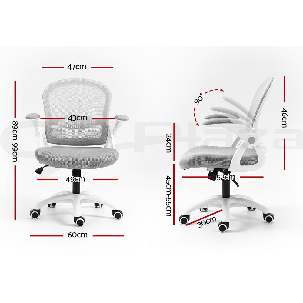 Artiss Office Chair Mesh Computer Chairs Study Work Gaming Desk Chairs Black - Picture 23 of 38