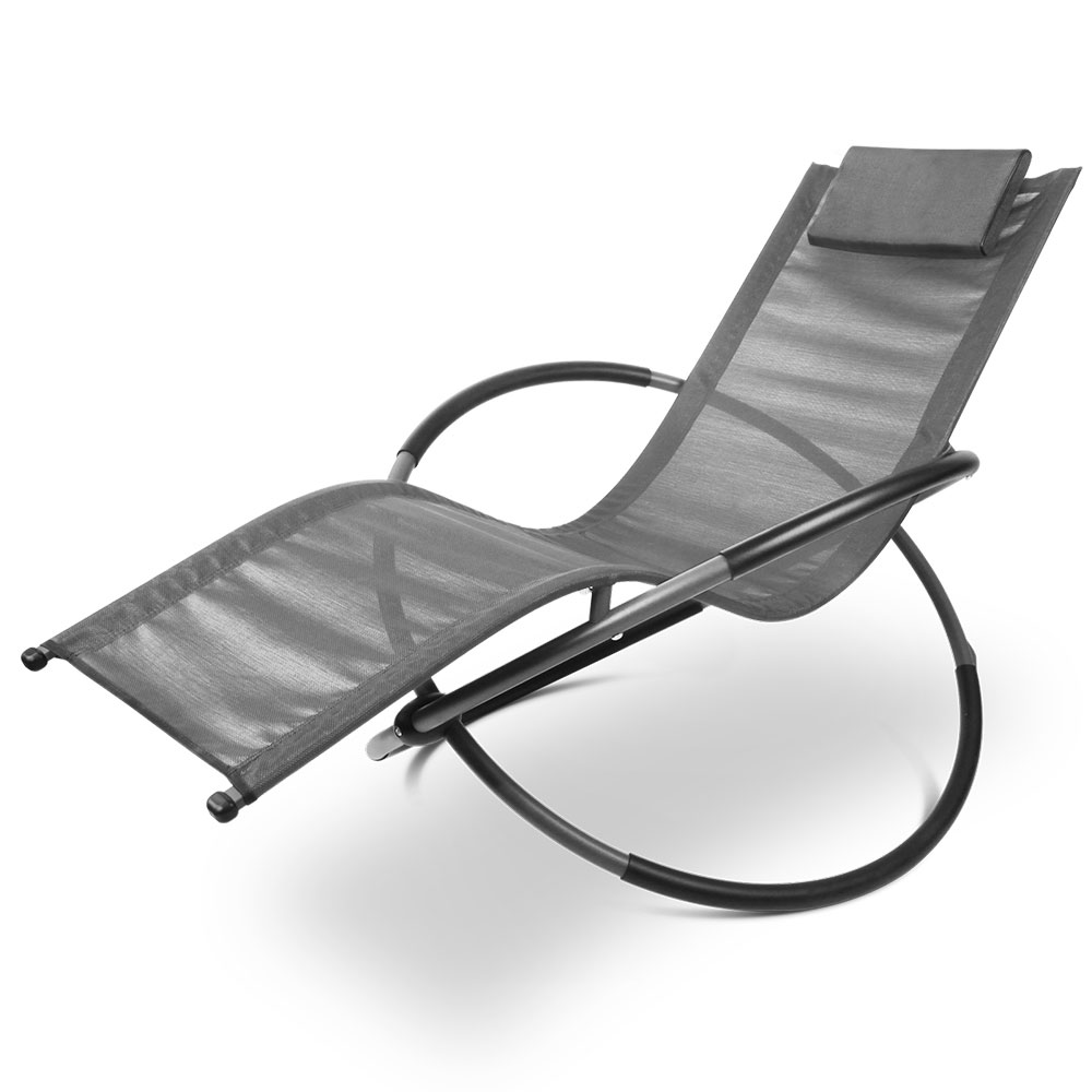 Gardeon Sun Lounge Zero Gravity Rocking Chair Outdoor ...
