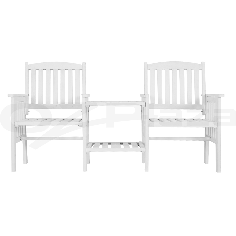 Gardeon Wooden Garden Bench Seat Table Loveseat Outdoor Furniture Patio Park - Picture 30 of 36