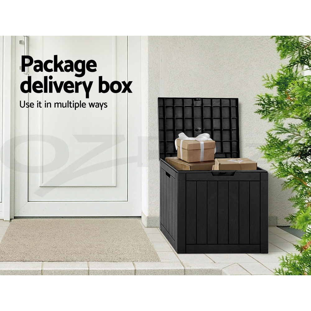 Gardeon Outdoor Storage Box 118L Container Lockable Indoor Garden Shed Toy Tool - Picture 19 of 33