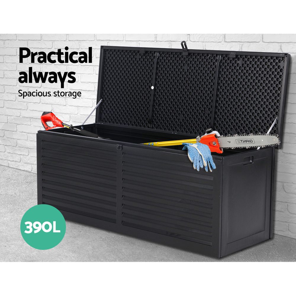 Gardeon Outdoor Storage Box 390/490L Indoor Garden Bench Toy Tool Sheds Chest - Picture 13 of 41