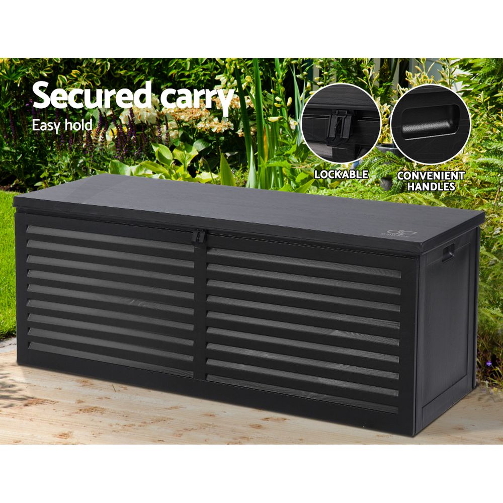 Gardeon Outdoor Storage Box 390/490L Indoor Garden Bench Toy Tool Sheds Chest - Picture 17 of 41