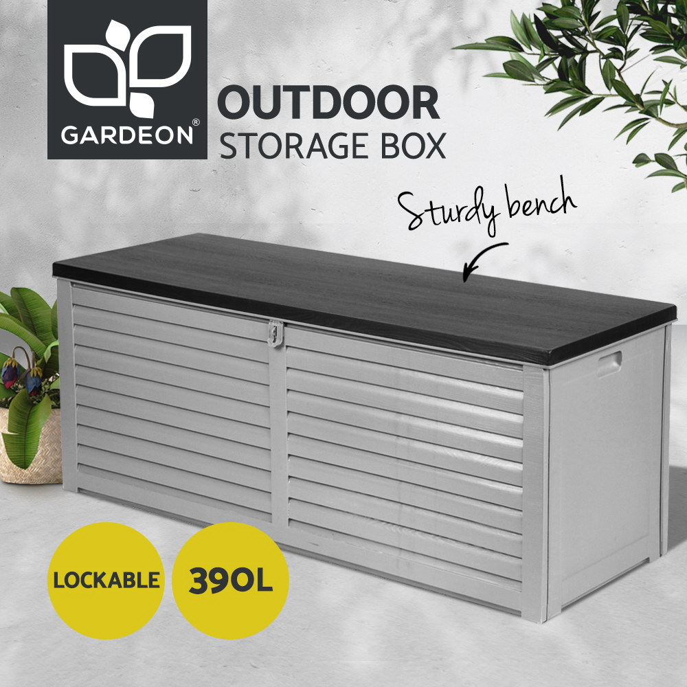 Gardeon Outdoor Storage Box 390/490L Indoor Garden Bench Toy Tool Sheds Chest - Picture 19 of 41