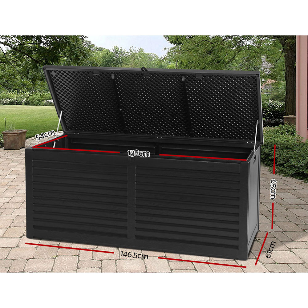Gardeon Outdoor Storage Box 390/490L Indoor Garden Bench Toy Tool Sheds Chest - Picture 32 of 41