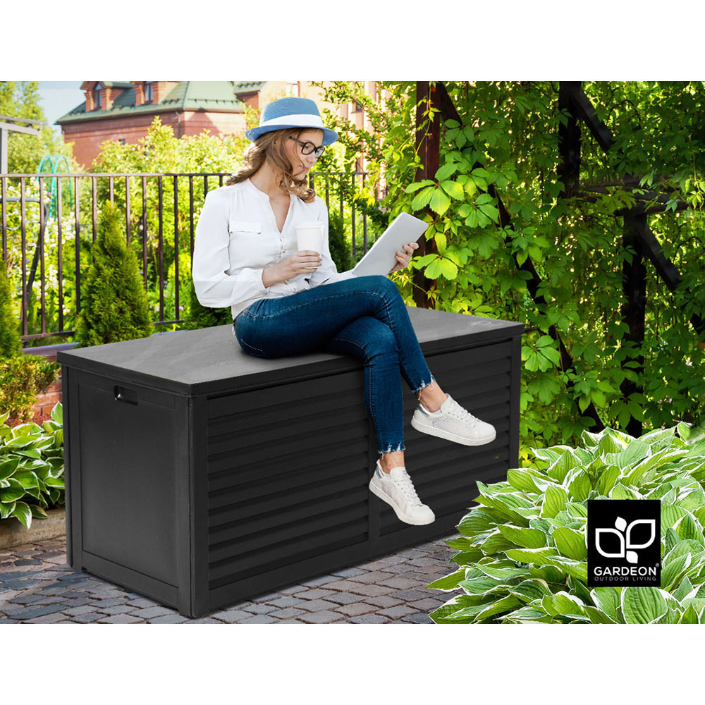 Gardeon Outdoor Storage Box 390/490L Indoor Garden Bench Toy Tool Sheds Chest - Picture 33 of 41
