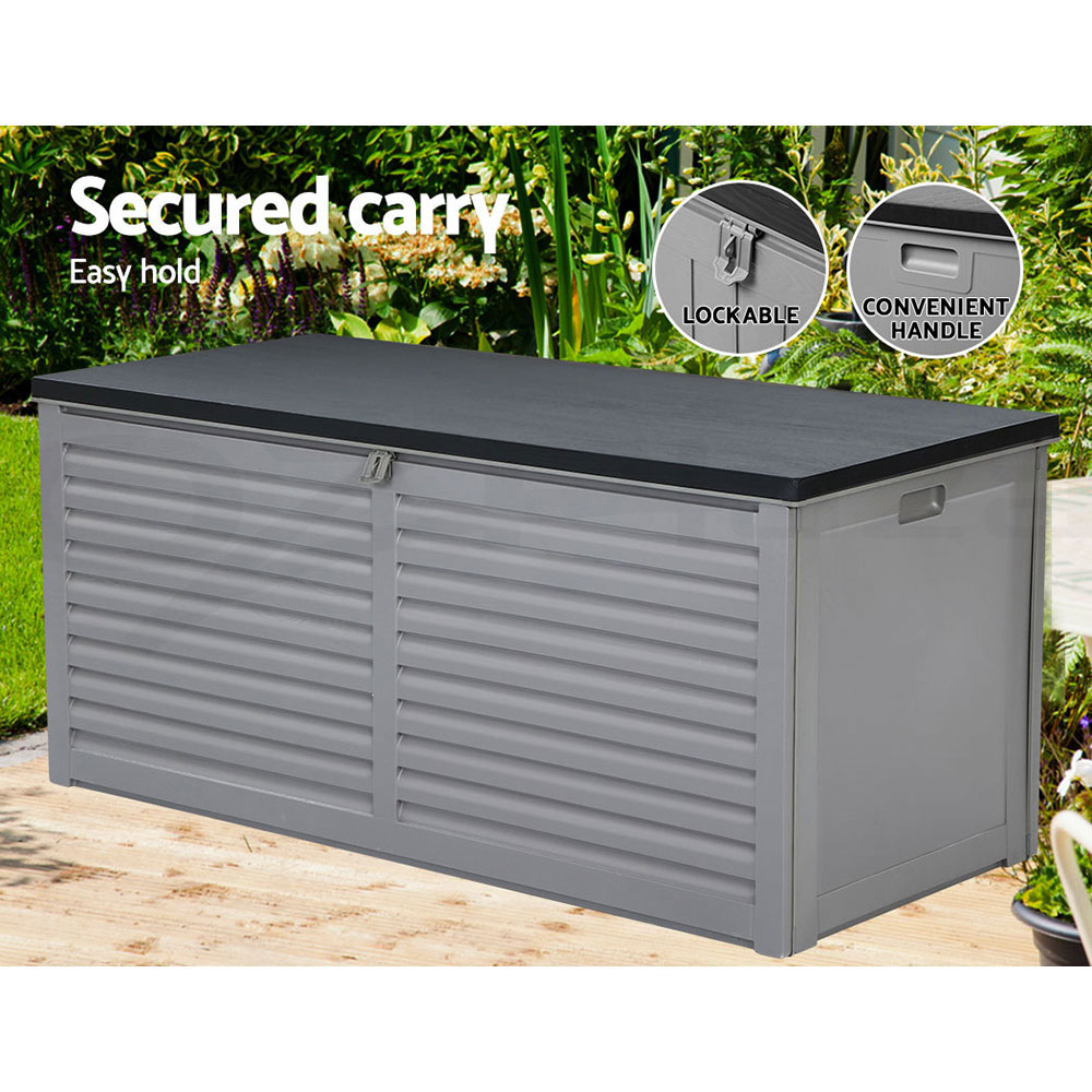 Gardeon Outdoor Storage Box 390/490L Indoor Garden Bench Toy Tool Sheds Chest - Picture 39 of 41