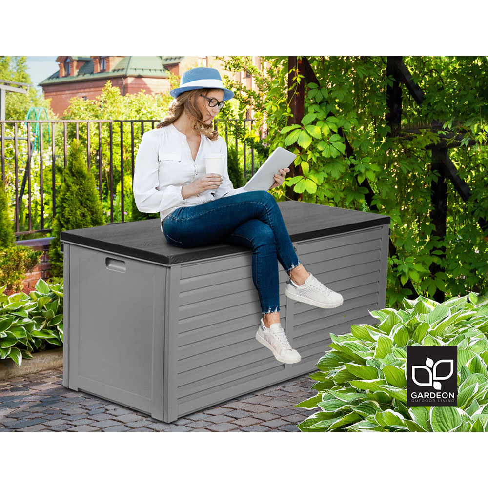 Gardeon Outdoor Storage Box 390/490L Indoor Garden Bench Toy Tool Sheds Chest - Picture 41 of 41