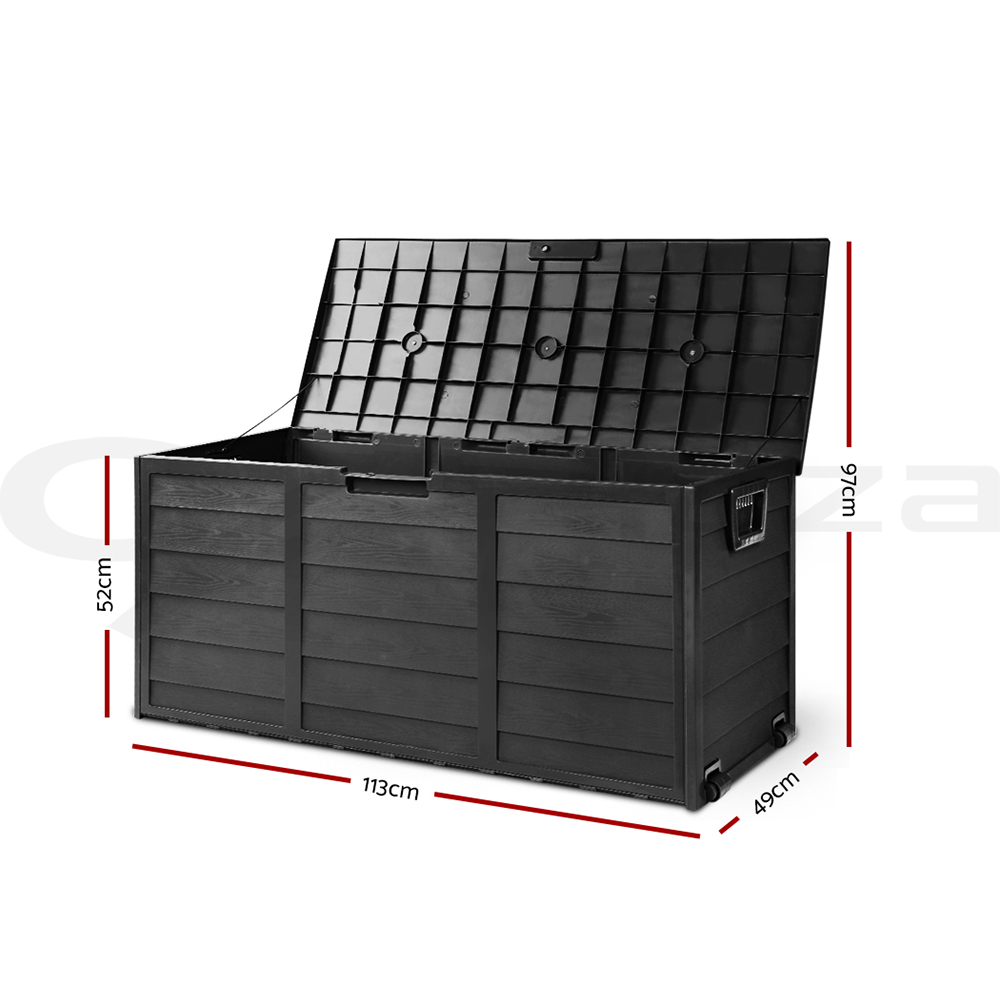 Gardeon Outdoor Storage Box Lockable Garden Deck Shed Tool Organiser 270L/290L - Picture 13 of 21