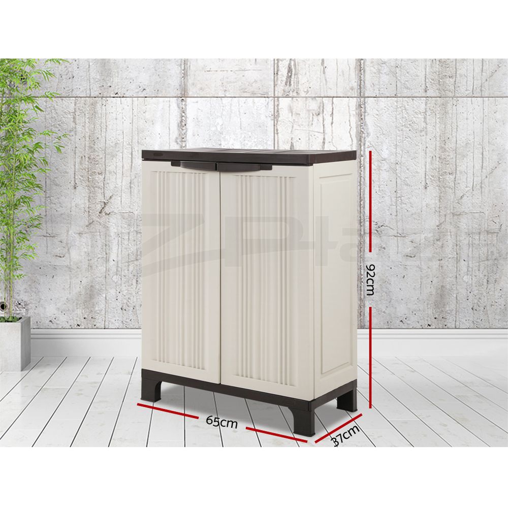Gardeon Outdoor Storage Cabinet Box Garage Adjustable Shelf Garden Shed Lockable - Picture 15 of 36