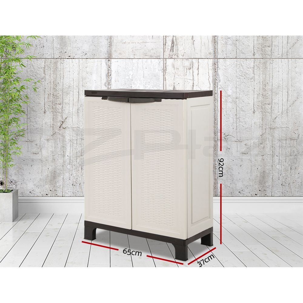 Gardeon Outdoor Storage Cabinet Box Garage Adjustable Shelf Garden Shed Lockable - Picture 23 of 36