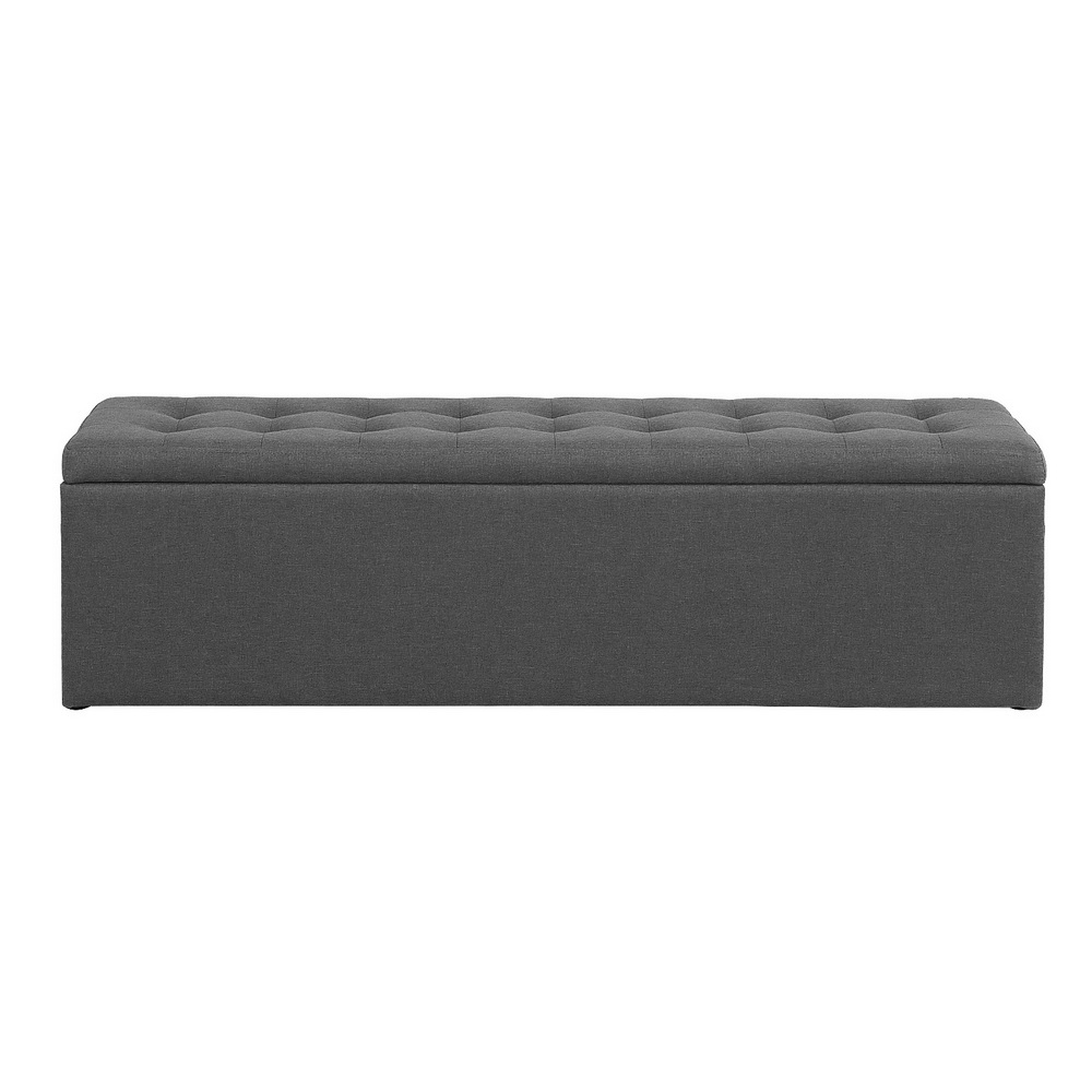 Artiss Storage Ottoman Blanket Box Foot Stool LARGE Chest Toy Velvet Leather - Picture 20 of 36